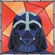 Darth Vader Stained Glass, Full Square Drill, 32 x 32cm